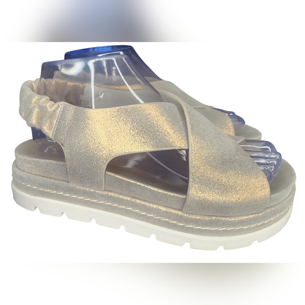 J/Slides NYC Resa Platform Sandals, Womens 7.5 - Picture 2 of 9